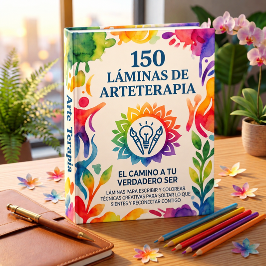 150 Láminas de Arteterapia para Expresar tus Emociones + 4 Bonus de Regalo!!!